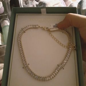 Christian Siriano Tennis Choker Necklace and Unbranded Earrings